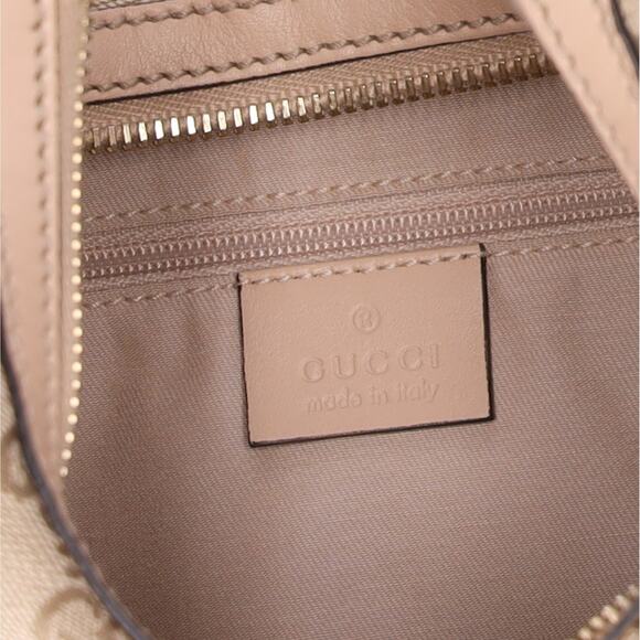 GUCCI GG Interlocking G Hobo Handbag 182489 Beige Gold - Picture 5 of 8